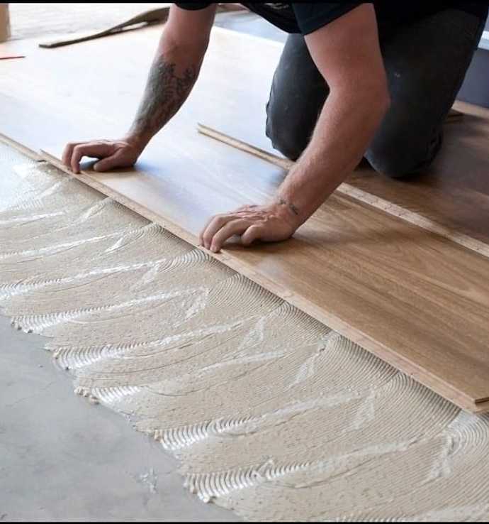 Yapıştırma Sistem Parke Uygulaması